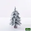 Christmas Decorations Tree Mini Holiday Decoration Festive Party Supplies White Flocked Window Craftsmanship W