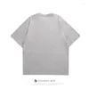 Camisetas para hombres Imprimir Nicho Camiseta de manga corta Niños y niñas Marca de moda de verano Algodón con estilo High Street American Pocket Trendy