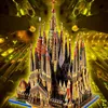 3D Puzzles MMZ MODELO Microworld Metal Puzzle Sagrada Familia Building Model Kits DIY Laser Cut Jigsaw Brinquedos Adulto Presente para Crianças 231219