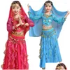 Stage Wear Belly Dance Dancer Clothes Bollywood Costumes For Kids Child Y Clothing Oriental Drop Delivery Apparel Dhyy7