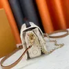 23 Womens Sheepskin Leather Shoulde Bags Chain Diagonal Crossbody Bag Luxury Designer East West Handbags For Women Purse pouch 21.5cm