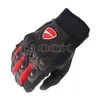 Guanti in pelle Corse Motore Motocicletta Moto da corsa Guida Equitazione Nero Rosso Per guanti Ducati Team H1022272P