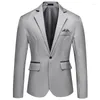 Мужские костюмы 2023 Slim Fit однобортный костюм Молодежная мода для отдыха свадебное банкетное платье пальто