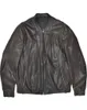 MEN LEATHER GANDSER DESIGNER Zilli COATS SHIPPER COMPER STORCED COPT