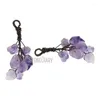 Pendant Necklaces PM38057 Antique Bronze Plated Soldered Free Form Tree Shape Tin Raw Amethyst Crystal Real Quartz Jewelry
