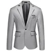 Costumes masculins Classic Classic Men à manches longues Suit à revers solides Solid un blazer Blazer Business Male Boucle de mariage