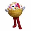 Halloween ice cream Mascot Costume Cartoon Anime theme character Carnival Dress Christmas Fancy Performance Fancy Dress for Men Women Advertising Suits