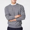 Suéteres para hombres Suéter ligero para hombre con cuello en V Color sólido Slim Fit Prendas de punto Jersey grueso para otoño invierno comodidad