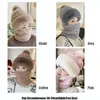 Berretti Moda Berretti di colore puro Berretti invernali Cappello caldo Sciarpa di peluche Maschera Set Casual Pelliccia sintetica da donna