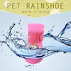 Köpek Giyim Est Pet Ürünü Yağmur Ayakkabıları 4 PCS/Set Köpek's Boots Kedi Pembe Maymun için Kayma Anti Su Geçirmez Kauçuk