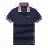 Camisa polo de designer de luxo moda coelho bordado camisa polo masculina high street polo