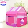 Toy Tents House for Children's Tent House Camping Game Tent Little Houses For Girls Color Block Design Nouvel An Gift For Kid Q231220