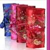 Interi 10 pezzi di broccato di seta borsa da viaggio gioielli rotolo sacchetto borsa moda Gift288V