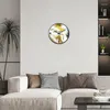 Horloges murales Horloge moderne décorative sans tic-tac batterie de décor silencieuse pour salle d'étude maison