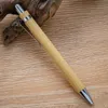 50PcsLot stylo à bille en bois de bambou pointe 10mm papeterie d'écriture scolaire de bureau stylos à bille de Signature d'affaires 231220