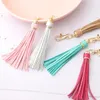 Bag Parts Accessories NorKeer Fashion Tassel Key Chain Women Cute KeyChain Accessory PU Leather Tassels Car Ring Fringe Jewelry 231219