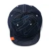 Chapeau en Denim brodé Vintage pour hommes et femmes, casquettes de Baseball réglables