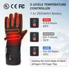 Guantes de calefacción de invierno Guante de esquí con calefacción eléctrica Mujeres Ciclismo caliente Ciclismo Filoso Mitteno para deportes Dropship recargables 231220