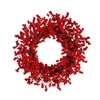 الزهور الزخرفية الزخارف الاصطناعية الحمراء إكليلا