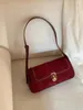 Abendtaschen MBTI Vintage Rot Damen Umhängetasche Einfarbig Luxus Designer Quadratisch Elegant Lässig Achselhöhle Französisch Stil Mode Handtasche