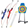 Zabawki sportowe Dzieci Bow and Set Kids Strzelanie do Symulacji Outdoor dla chłopców Dziewczęta Broń urodzinowa Broń Broń 231219