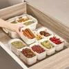 Storage Bottles Food Grade Refrigerator Fresh-keeping Box Fruit Travel Sealed Carry Portable Compartments Seasoning