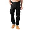 Pantaloni da uomo Pantaloni da uomo in tinta unita con bottoni Pantaloni casual versatili Moda con tasca Abbigliamento da trekking Esercizio