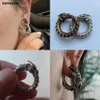 Wyświetlacz Kuyouth Trendy miedziany smok pierścień Pierścień Ucha Magnesowe Kolejki Kolczyki piercingowe biżuterię Rozdeparki nosze 5 mm 2 mm 2pcs