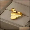 Parringar Snake Rings for Women Men rostfritt stål guld sier färg finger ring vintage gotisk homme estetiska smycken anillos muje dhxip