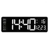 Zegary ścienne 16-calowe funkcje na dużym ekranie zegar Nordic Digital Prosty salon LED 6626