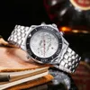 Omegwatch luksusowy projektant Omegwatches kwarc ogląda nowy europejski zespół marki męskiej zegarki mody Steel Series