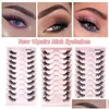 False Eyelashes False Eyelashes 5/10 Pairs 3D Faux Mink Half End Eye Elongated Segmented Fake Makeup Tools For Drop Delivery Health Be Dh7Hz