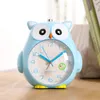 Dessin animé mignon hibou muet alarme de bureau horloge belle étudiant réveil Table réveil avec rétro-éclairage pour enfant Beedroom 231220