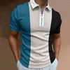 Мужские футболки, повседневная модная рубашка с 3D-принтом и воротником-поло с лацканами и принтом