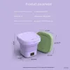 Mini Washing Machines 9L Folding Portable Washing Machine with Dryer for Clothes Travel Home Underwear Sock Mini Ultrasonic Washer Touch Kids