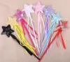 Prinzessin Fee Zauberstab Band Pailletten Stern Elf Stab Weihnachtsspielzeug Engel Zauberstab Halloween Geburtstag Party Dekorationen 13 Zoll Gold ZZ