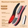 Shoe Parts Accessories Men Women Heated Insoles With Rechargeable 3900Mah Battery Wireless Remote Controlled Temperature Heating Insoles Foot Warmer 231219