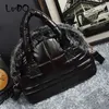 Avondtassen LUCDO Merk Luxe Handtas Winter Vrouw Warme Ruimte Katoenen Shell Tassen Designer Konijnenbont Tas Dames Schoudertas 231219