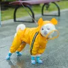 Vêtements pour chiens animaux imperméables bottes de pluie chaussures en silicone non glissement pour petits chiens moyens chiens chats jours de pluie