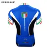 Tour 2017 maillot de cyclisme hommes bleu italie pro équipe vêtements vêtements de vélo NOWGONOW hauts course sur route montagne Triathlon été Maillot Ci186B