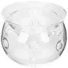 Conjuntos de louça 1 conjunto de saladeira de vidro servindo doméstico com recipiente de gelo seco para bar
