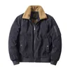 男性の冬のコーデュロイジャケットカジュアル濃厚フリースウールの裏地暖かく屋外風のアウトウェア231220
