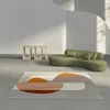 Nordic Moderne Minimalistische Woonkamer Tapijt Antislip Vlekbestendig Luxe Slaapkamer Tapijt Woondecoratie Pluizige Vierkante Vortex 231220