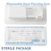 Boxes 6/12pcs Disposable Self Nose Piercing Gun Kit Sterile Painless Safe Nostril Piercer Tools Hine Crystal Gem Nose Stud Jewelry