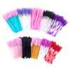 Makeup Borstes 50 PCS Brush Lash Swans Crystal Eyelash Applicator Engångs Diamondhandtag Nylon Mascara Wands Cosmetic