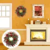 Декоративные цветы, искусственная гирлянда, праздничный кулон, рождественский венок, декор, висячие украшения, нежная дверь, рождественские украшения для окон