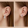 Pendientes alérgicos de mujeres gratis NUEVOS TENDADO 925 PARAS DE MOISSANITE DE MOISSANITE DE STERLINA PARA FIESS