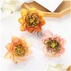 Decoratieve Bloemen Kransen 10 Cm 10 Stuks Kunstmatig Voor Plakboek Nep Dahlia Woondecoratie Bruids Kerst Diy Een Cap Bonbondoos Zijde D Dhpdb