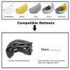 Cycling Helmets Gafas de ciclismo Lente de visera TT MTB Bike Aero Casco Transparente Gris Colores Amarillos Lentes Anti UV Goggles Accesorios 231219