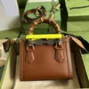 Diana Mini Tote Bag 20 cm Aria Designer Bag 10a Lustro Oryginalne skórzane torby krzyżowe Lady torebka G068 Bag worka dla kobiet worka na ramię